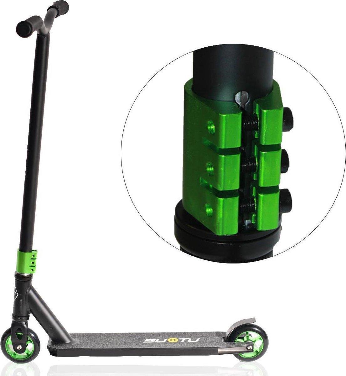 SUOTU R10 Step| Vanaf 6 jaar | Voetrem | Stuntstep| Niet-Elektrisch| Groen